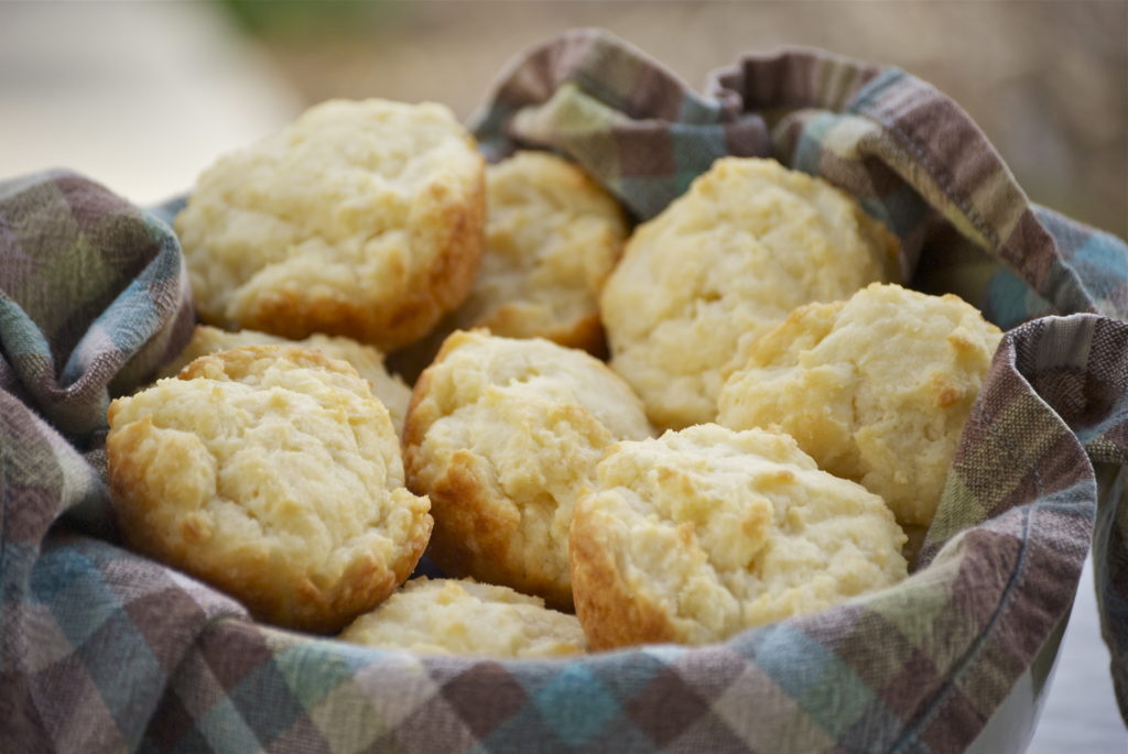 Done Buttered Biscuits & Homemade