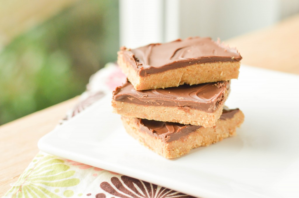 No Bake Chocolate Peanut Butter Bars (3 of 4)