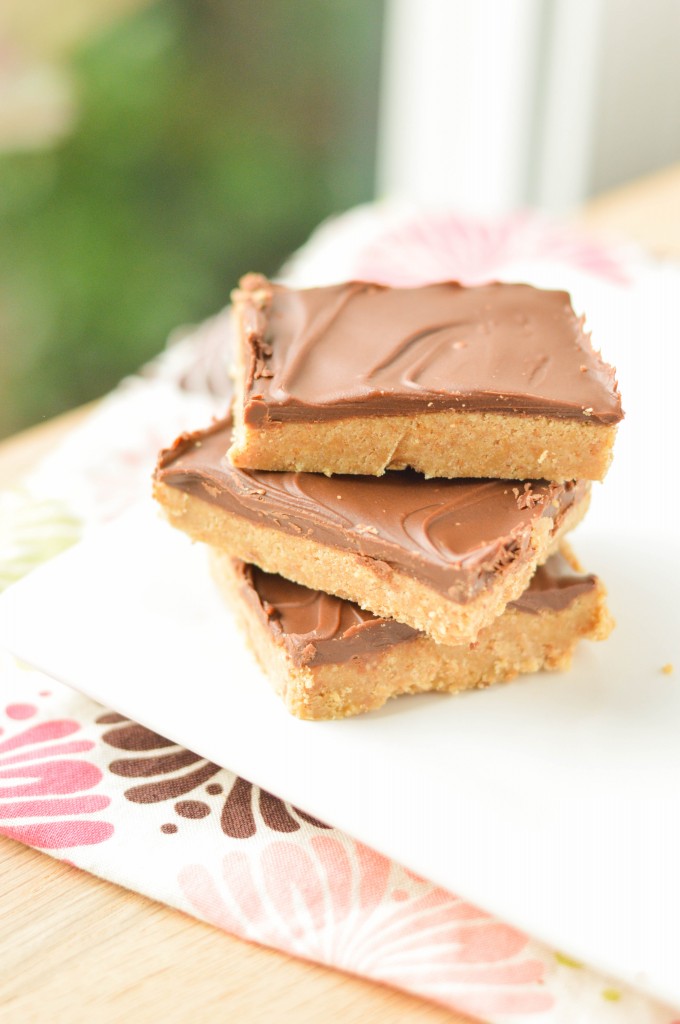 No Bake Chocolate Peanut Butter Bars (4 of 4)