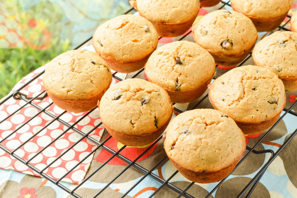 Peanut Butter Chocolate Chip Muffins {Macaroni and Cheesecake} 