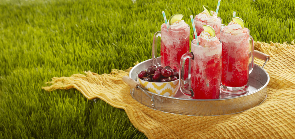 Sparkling Cherry Fro-Yo Float