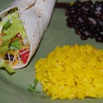 Shredded Chicken Tacos & Black Beans