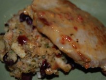 Pork Medallions with Cranberry Stuffing
