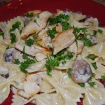 Bowtie Pasta with Creamy Wild Mushroom Sauce