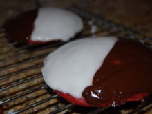 Black & White Red Velvet Cookies