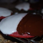Black & White Red Velvet Cookies