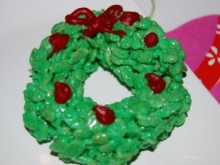 Rice Krispy Christmas Wreaths