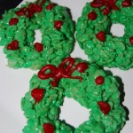 Rice Krispy Christmas Wreaths