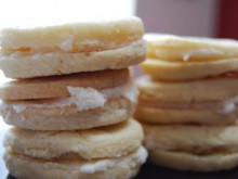 Pink Grapefruit Sandwich Cookies