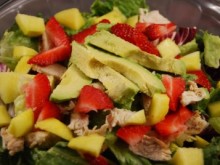 California Chicken Salad with Balsamic Poppy Seed Dressing