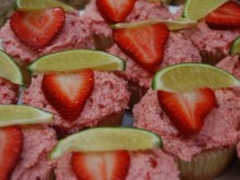 Strawberry Limeade Cupcakes