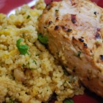 Herbed Yogurt Chicken with Mango Couscous