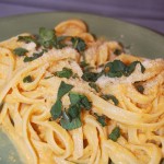 Pasta with Pumpkin Cream Sauce