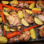 Mustard Rosemary Chicken with Carrots & Potatoes