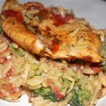 Herb Rubbed Chicken with Creamy Orzo