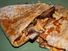 Healthy Chicken Mushroom Quesadillas