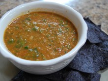 Pan-Roasted Chipotle Tomatillo Salsa