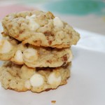 Oatmeal White Chocolate Lime Coconut Cookies