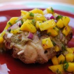 Jerk Chicken with Mango Cilantro Relish