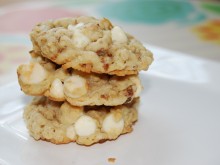 Oatmeal White Chocolate Lime Coconut Cookies