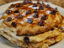 Whole Wheat Chocolate Chip Pancakes