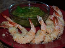 Coconut Shrimp with Pineapple Cilantro Dip