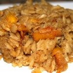 Baked Oatmeal with Fresh Peaches