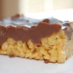 Peanut Butterscotch Chocolate Crispy Bars