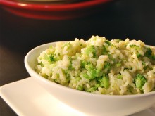 Cheesy Rice with Broccoli