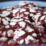 Red Velvet Crinkle Cookies