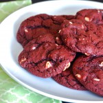 Red Velvet White Chocolate Chip Cookies