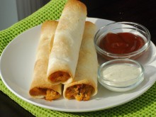 Baked BBQ Chicken Taquitos