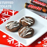 Rolo Stuffed Chocolate Cookies