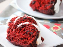 Red Velvet Chocolate Chip Bundt Cake