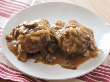 Hamburger Steak with Mushroom Gravy