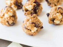 White Chocolate Cranberry Energy Bites