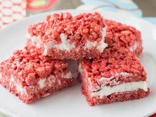 Red Velvet Rice Krispie Treats