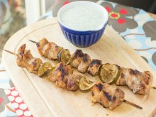 Grilled Honey Lime Chicken Skewers