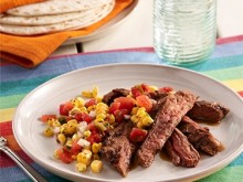 {Guest Post} Carne Asada with Grilled Corn Salsa