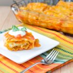 Chicken Enchilada Lasagna Roll-Ups