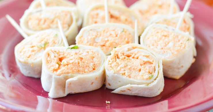 Buffalo Chicken Tortilla Roll-Ups