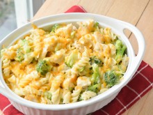 Skinny Chicken Broccoli Alfredo