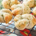 Easy Garlic Parmesan Knots