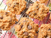 Healthy Peanut Butter Chocolate Chip Cookies