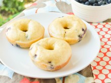 Baked Blueberry Cake Donuts