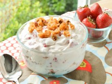 Strawberry Fluff Pretzel Salad