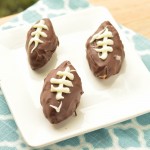 Chocolate Chip Cookie Dough Football Truffles