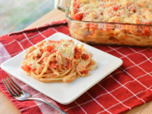 Chicken Parmesan Pasta Bake