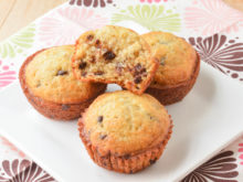 Sour Cream Chocolate Chip Banana Bread Muffins