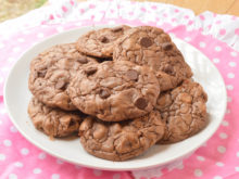 Double Chocolate Fudge Cookies